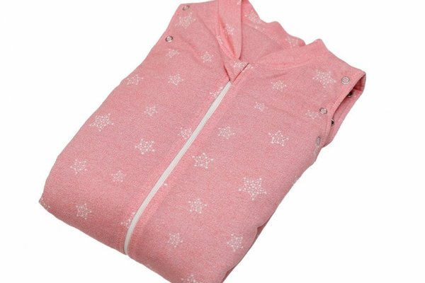 Sac de dormit cu picioruse KidsDecor 1 tog Stars in your eyes Pink 110 cm