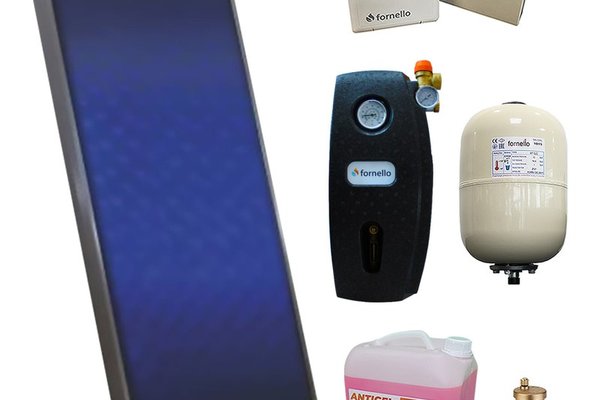 Pachet sistem solar presurizat, panou Sunsystem PК SL FP 2.0, controller, vas expansiune, grup pompare, aerisitor 1/2, antigel