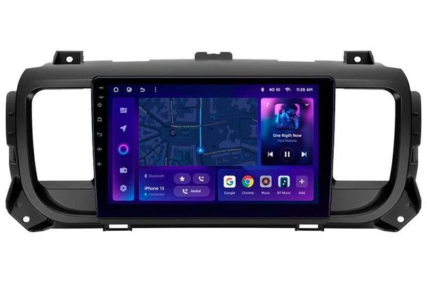 Navigatie Auto MOSS M2 Peugeot Traveller 2016-2021 4+64GB 9" IPS Octa-core 1.6Ghz, Android 4G Bluetooth 5.1 DSP