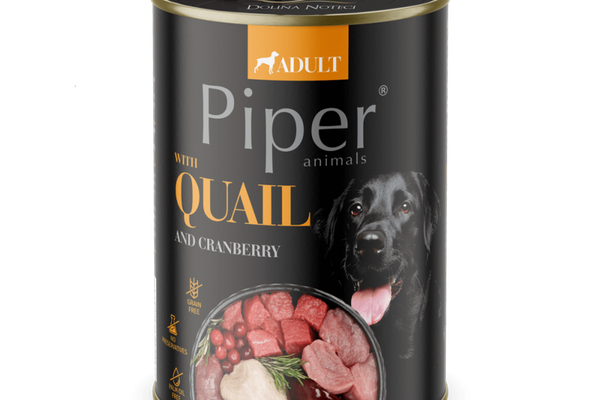 Piper Adult Dog, Prepelita si Merisoare, 400 g