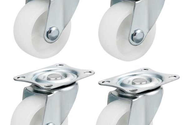 Set 4 Roti 40mm ALBE Pivotante  ROTILE culoarea alba
