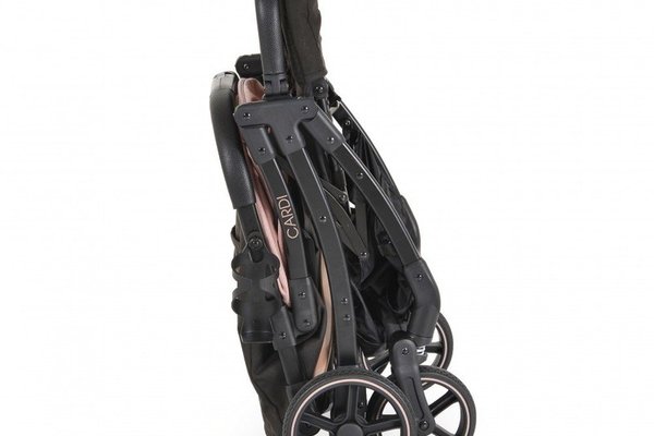 Carucior sport Moni Cardi Roz, de la nastere pana la 22 kg, cu spatar reglabil si pliere compacta