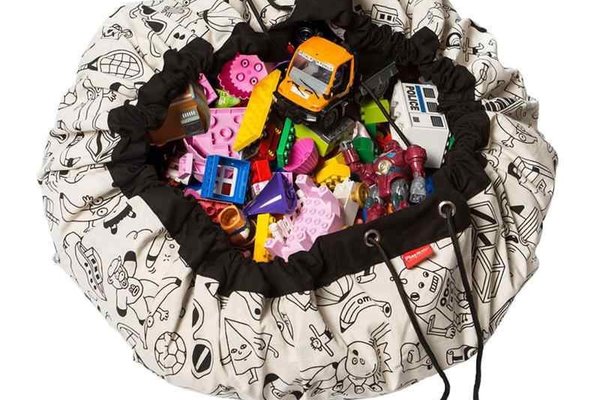 Covoras de joaca si saculet de jucarii 2in1 Toys Coloreaza-ma
