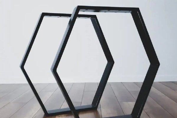 Set 2 Picioare Masă Metal, 80x70 cm