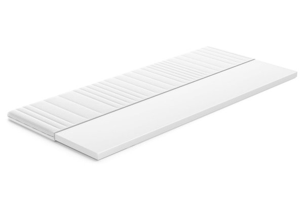 Topper saltea Classic, cu spumă poliuretanică, husă antialergică și lavabilă, Grosime: 5 cm