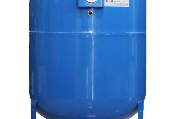 Vas expansiune pentru hidrofor Fornello 100 litri, vertical, cu picioare si manometru, culoare albastru, presiune maxima 10 bar, membrana EPDM