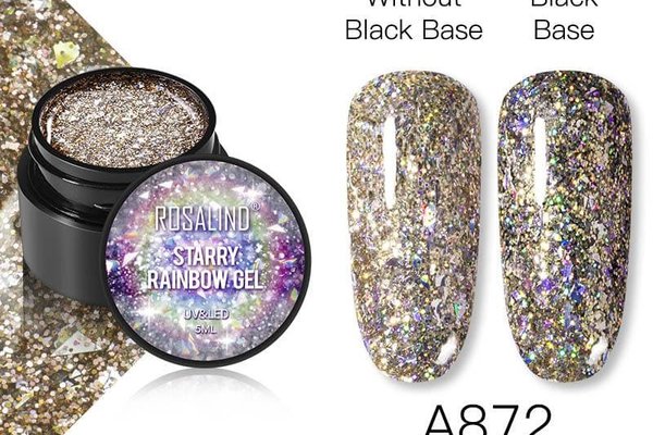 Starry rainbow color gel a872