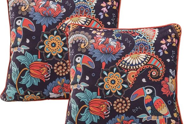 Set fata de perna  decorativa 2 buc,Homs ,seria oz,43 x 43 cm.50048
