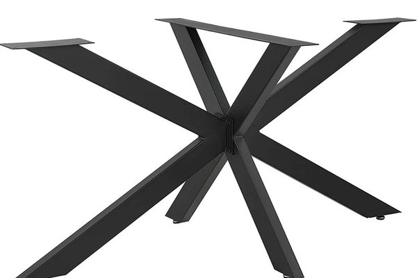 Homs 30627 - Picioare metalice pentru masa, negre, 120x68x71 cm