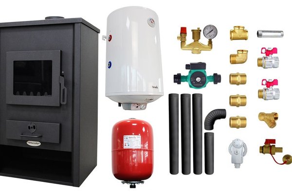 Pachet Termosemineu Fornello PADOVA E cu Boiler Termoelectric si Accesorii Complete