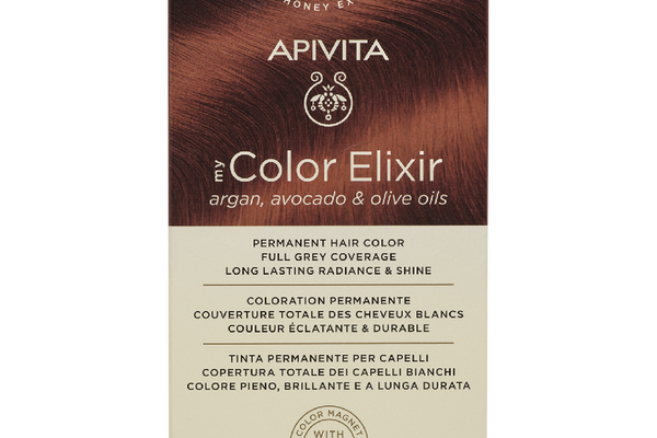 Vopsea de par My Color Elixir, Blonde Intense Copper N7.44, 155 ml, Apivita