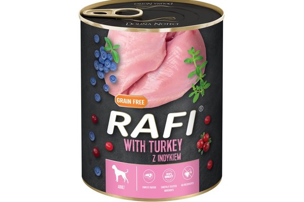 Hrana Umeda Caini, Rafi Dog, Curcan si Afine, 800 g