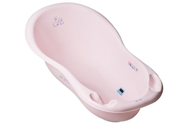 Set Cadita Little Bunnies 102cm cu Suport metalic si Suport Anatomic Roz