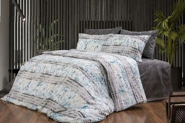 Lenjerie de pat bumbac satinat 2 persoane,homs,serie D 270,00032