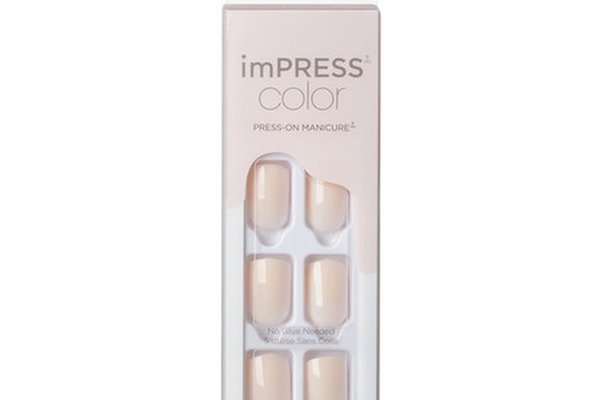 Unghii false imPress Point Pink, 30 bucati, marca Kiss