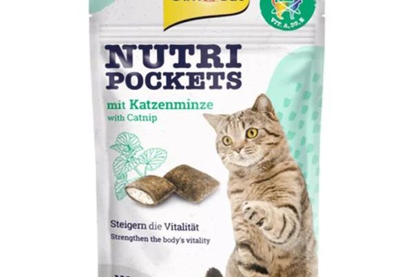 Recompense pisici, Gimpet Nutri Pockets cu Iarba Pisicii si Multivitamine, 60 g