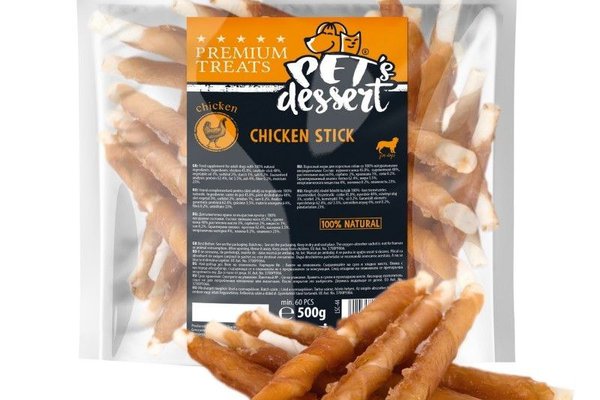 Pet's Dessert Chicken Stick, 500 g