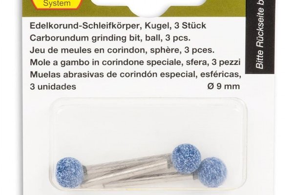 Set biaxuri din corindon de forma sferica Micromot Proxxon 28782, O9 mm, 3 bucati