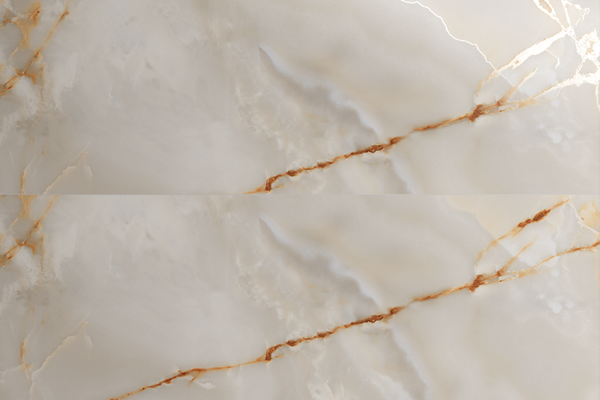 Gresie portelanata antiderapanta Lasa Gold Endless Carving 60 x 120 cm