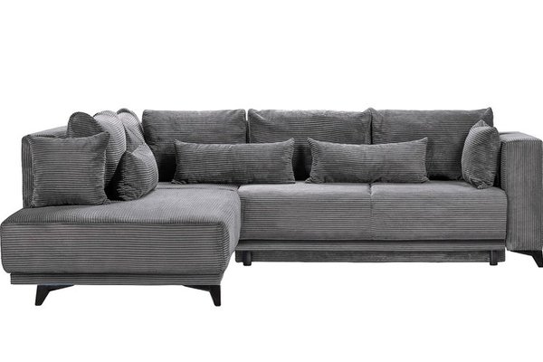 Colțar Extensibil NOMAD, cu ladă de depozitare, variante stânga/dreapta 280x215x90 cm