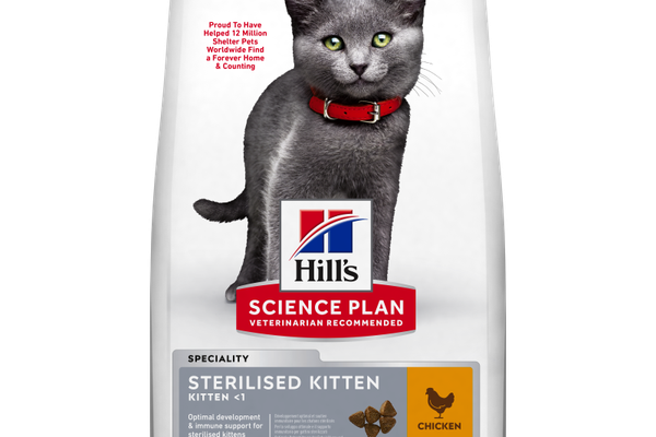 Hrana uscata pentru pisici Hill's Science Plan Feline Kitten Sterilised cu Pui, 10 kg