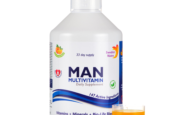 Multivitamine Swedish Nutra pentru barbati - 147 ingrediente, 500ml