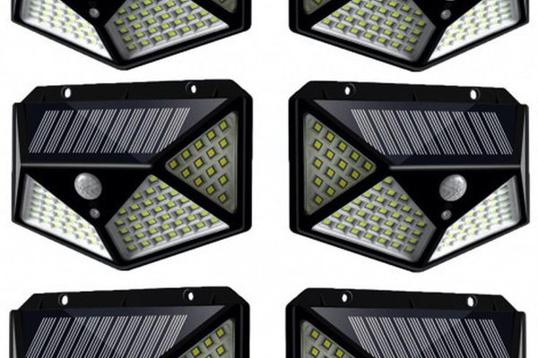 Set 6 Lampi Solare ULTRA 100 LED cu Senzor de Miscare si Lumina 3 Moduri ILUMINARE