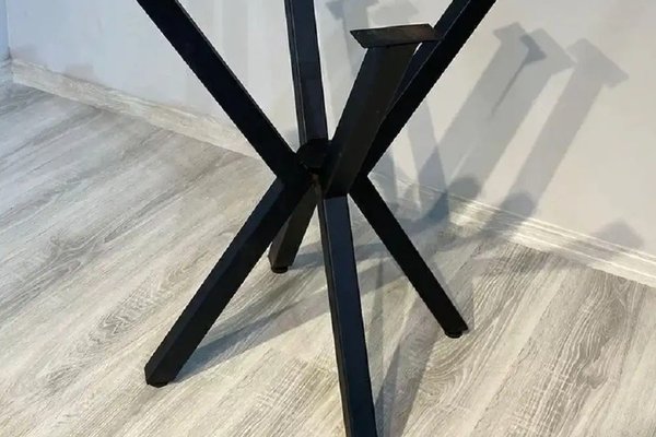 Picioare metalice pentru masa rotunda sau patrata, negru