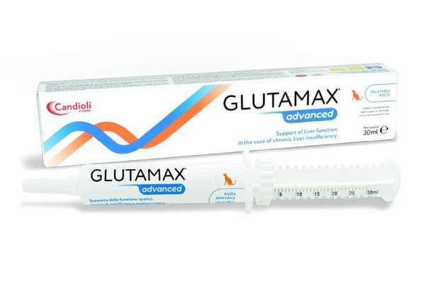 GLUTAMAX Advanced pasta, supliment hepatic pentru caini, 30 ml