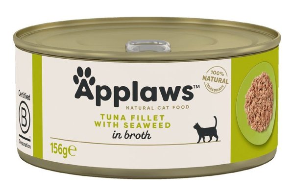 Applaws Tuna Fillet with Seaweed, conserva, 156 g