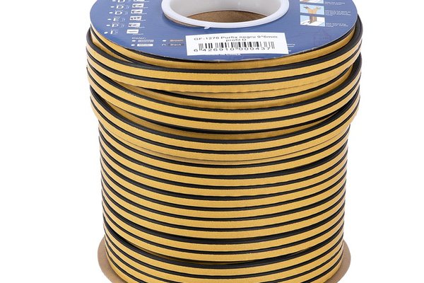 Banda Etansare Purfix 9 x 6 mm Profil D Negru Micul Fermier GF-1276