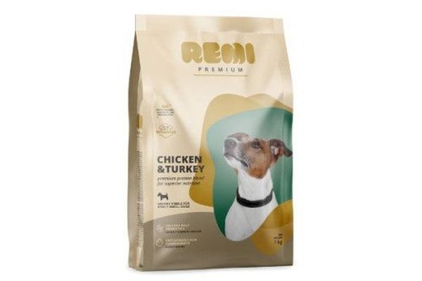 Hrana Uscata Caini, Remi Premium Adult Small Breed cu Pui si Curcan, 1 kg
