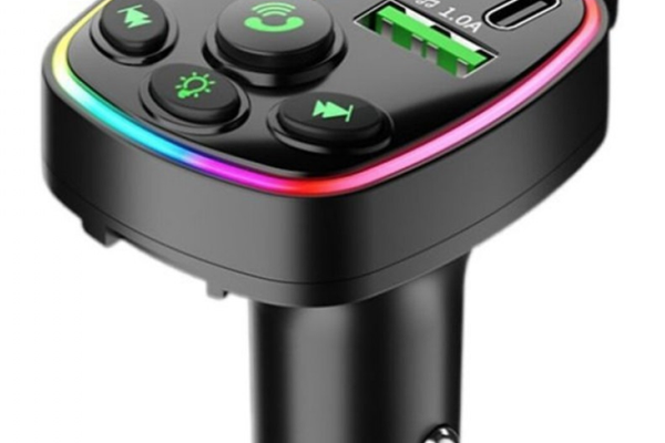 Modulator FM Andowl Q-C71 cu 3 porturi USB si microfon handsfree pentru incarcare rapida