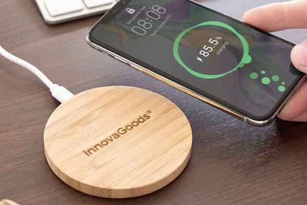 Incarcator wireless din bambus Wirber InnovaGoods