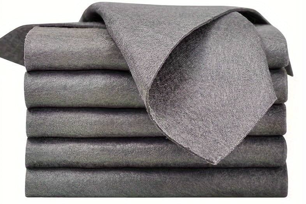 Set 12 lavete microfibra ultra absorbante gri ecologice reutilizabile