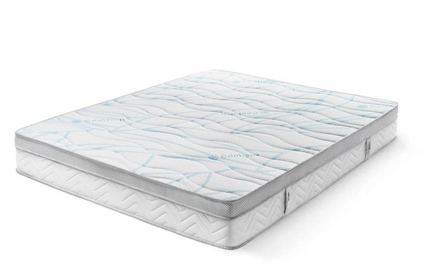 Saltea Ideal Sleep COOLTECH ALOE VERA, Arcuri Bonell, spumă poliuretanică pe multiple straturi, husă CoolTech, superortopedică, Grosime 24 cm