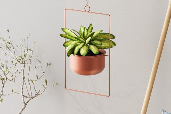 Ghiveci decorativ Parapet Cupru 25x40x17 cm