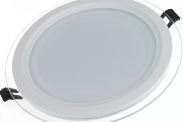 Aplica Rotunda 12W Led MAT incastrabila in tavan fals si rigips margine sticla