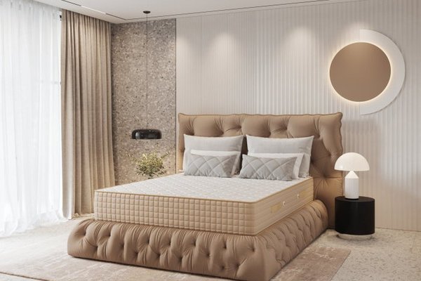 Saltea superortopedica LUX MEMORY cu arcuri, 140x190 cm, H 29 cm, fata vara   fata iarna