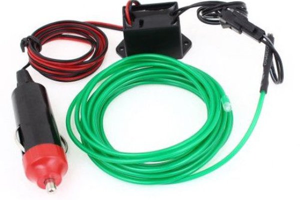 Banda Led Auto 12v Neon Verde Droser Putere 5w Fir 2 Metri