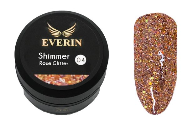 Gel color Shimmer Rose Glitter Everin 5ml- 04 - SRG-01