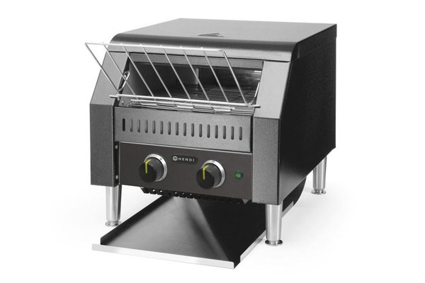 Hendi Toaster Dublu Tip Tunel Negru, 230V/2240W, Dimensiuni 418x368x(H)387 mm