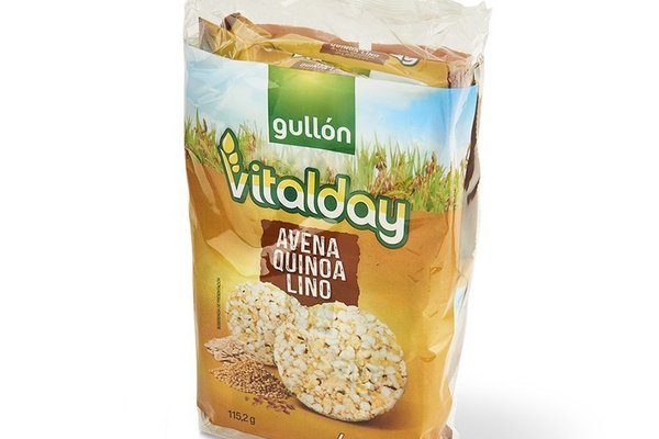 Ovaz Expandat cu Quinoa si Seminte de In Vitalday, 115.2g - Gullon
