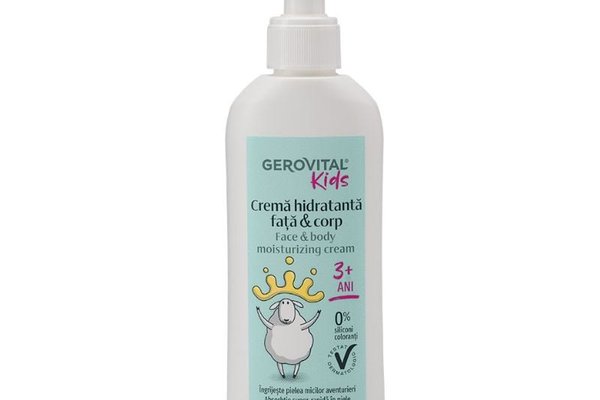 Crema hidratanta fata si corp, 150 ml, Gerovital Kids