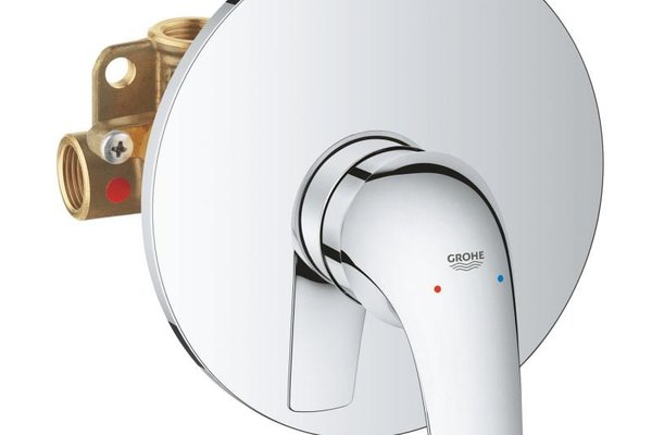 Baterie dus Grohe Start Curve, 1/2'', cartus ceramic, protectie reflux, crom - 29114000