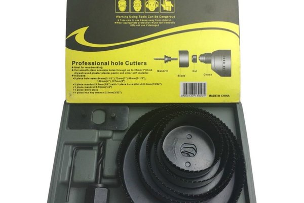 Set de 8 Freze pentru Gaurire in Lemn si Rigips