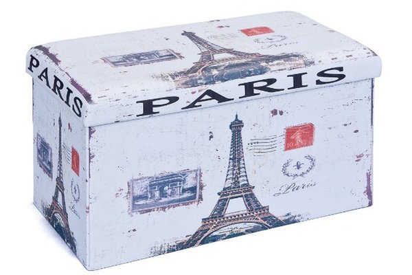 UB PARIS, taburet dreptunghiular cu spatiu de depozitare, model in functie de stoc
