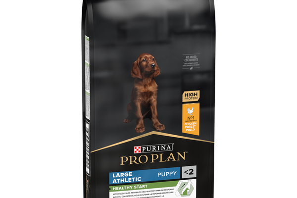 PURINA PRO PLAN PUPPY Healthy Start, Talie Mare Atletică, Pui, 12 kg