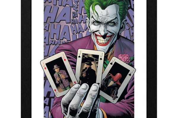 Poster cu Rama DC Comics - The Joker Haha Cards (30x40)