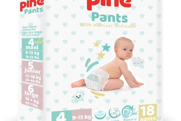 Scutece tip chilot Pants, 4 Maxi, 9-15 kg, 18 bucati, Pine